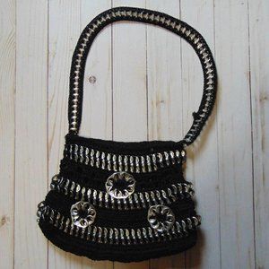 Handmade Upcycled Soda Tab Crochet Shoulder Bag